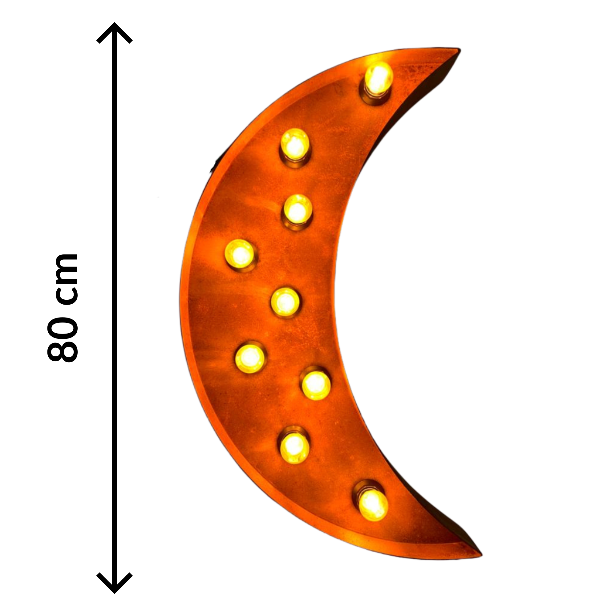 Corten Stalen Lamp - Groot